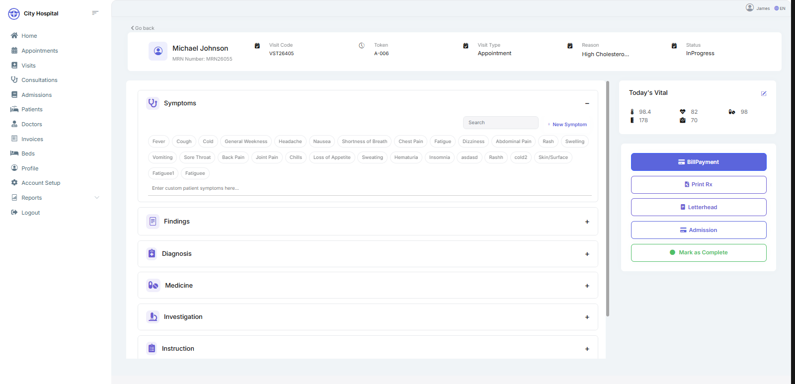 Healthcare Dashboard